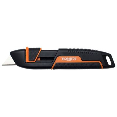 Ronsta Heavy Duty Metal Body Auto-Retractable Safety Knife, Each