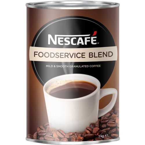 NESCAFE FOOD SERVICE BLEND INSTANT COFFEE CAN 1kg