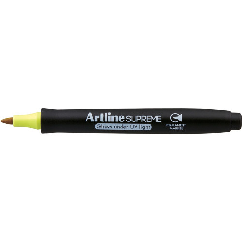 ARTLINE SUPREME PERMANENT Glow Markers Yellow Pack of 12
