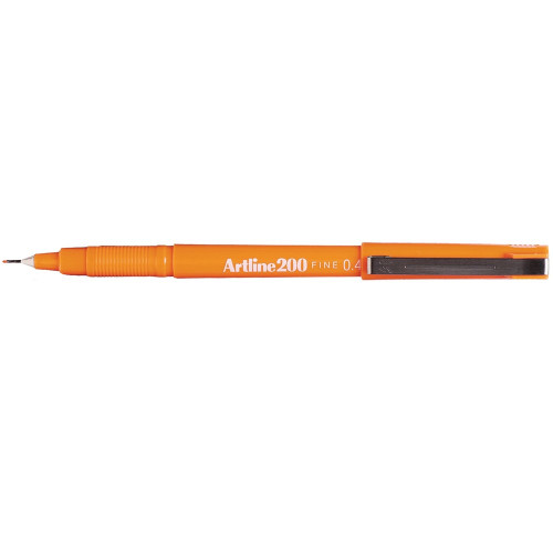 ARTLINE 200 FINELINER PENS 04mm Orange