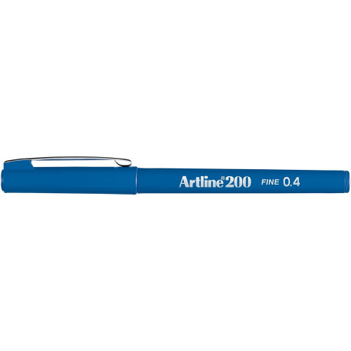 ARTLINE 200 FINELINER PENS 0.4mm Royal Blue Pack of 12