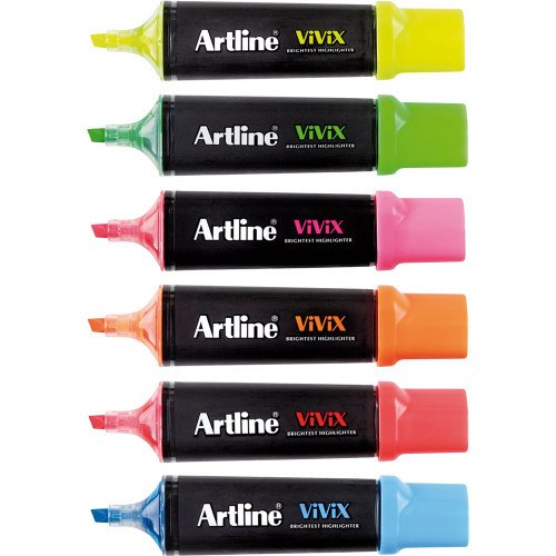 ARTLINE VIVIX HIGHLIGHTERS Assorted Wallet of 6