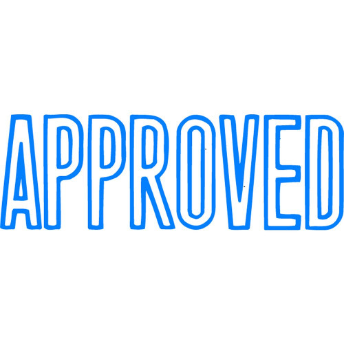 XSTAMPER - 1 COLOUR - TITLES A-C 1008 Approved Blue