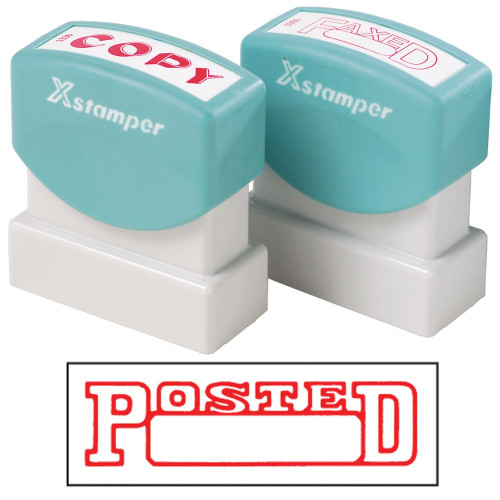 XSTAMPER - 1 COLOUR - TITLES P-Q 1211 Posted/Date Red