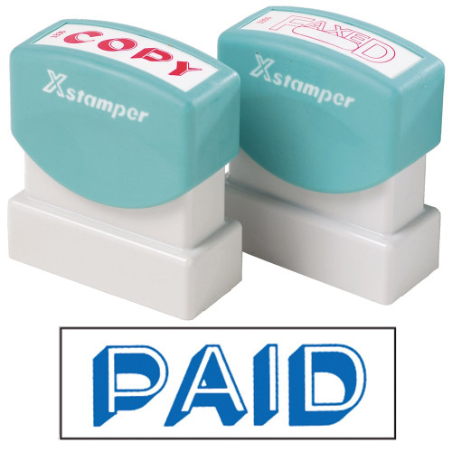 XSTAMPER - 1 COLOUR - TITLES P-Q 1357 Paid Blue