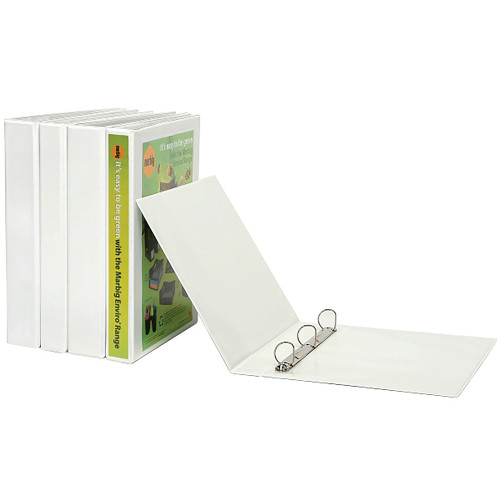 MARBIG INSERT BINDERS A4 4D Ring 38mm White