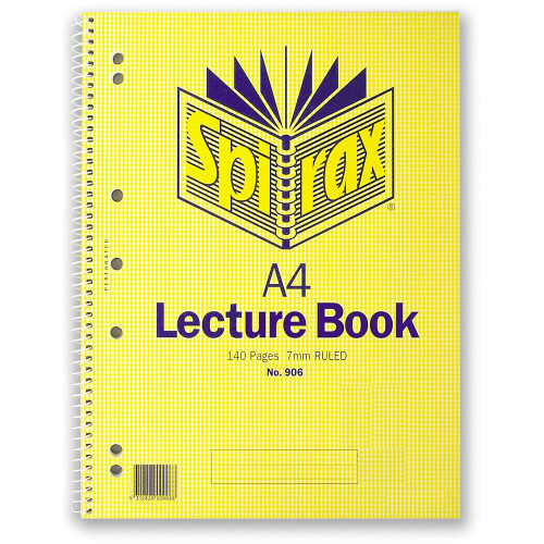 SPIRAX 906 SPIRAL LECTURE BOOK 906 297x223mm 140Pg SB