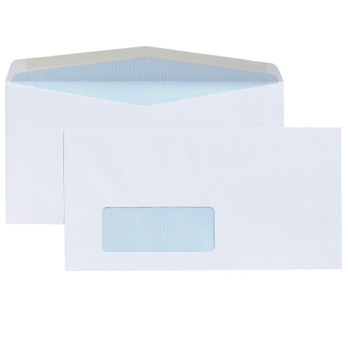 CUMBERLAND CORRESPONDENCE ENVELOPES WINDOW FACE 120x235mm Gummed DLX Sec. (Box of 500)