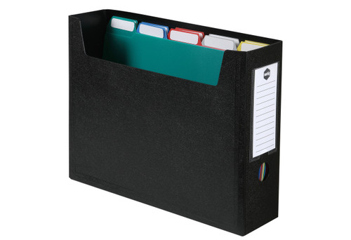 MARBIG PORTABLE ORGANISER FILE Black With 10 Files