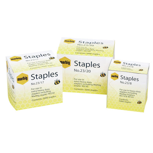 MARBIG HEAVY DUTY STAPLES 23/20 Suits 90230 (Box of 5000)