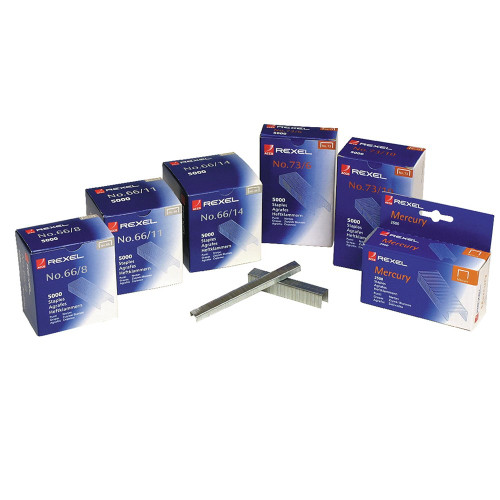 REXEL STAPLES No. 66/8mm Giant 45sht, Bx5000