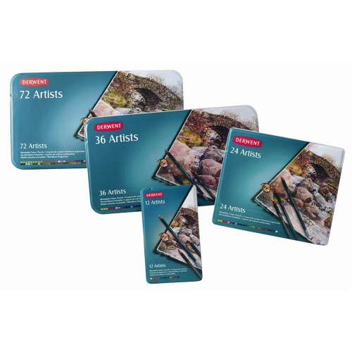DERWENT ARTIST PENCILS Artist Tin 12 -