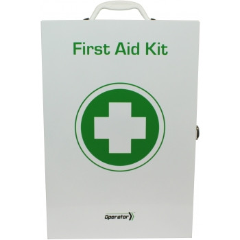 OPERATOR 5 Series Metal Tough First Aid Kit 42 x 28.5 x 13cm (Upto 50 Employees - Wall Mount Cabinet)