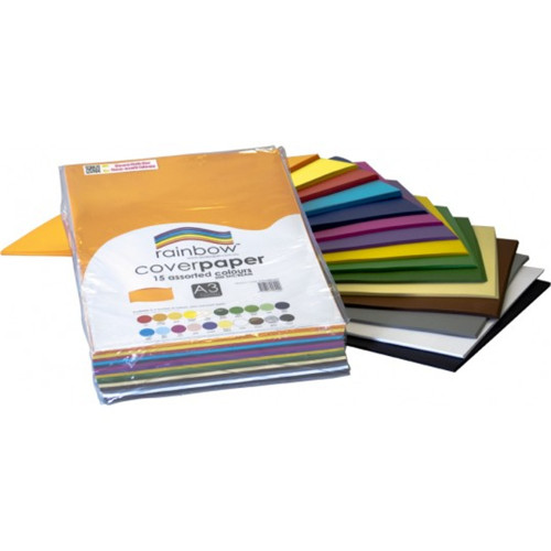 RAINBOW COVER PAPER 125GSM A3 XMAS GREEN, Pk100
