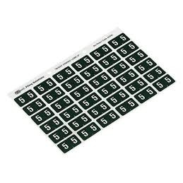 AVERY NUMERIC '5' SIDE TAB COLOUR CODING LABELS 25 x 38 mm, 180/Pack