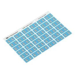 AVERY NUMERIC '6' SIDE TAB COLOUR CODING LABELS 25 x 38 mm, 180/Pack