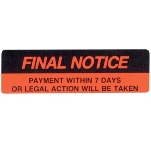 AVERY FINAL NOTICE LABELS 937260