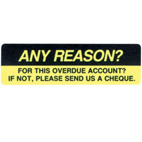 AVERY ACCOUNT REMINDER LABELS - PRINTED Any Reason DMR1964R5 19x64mm (Pack of 125)