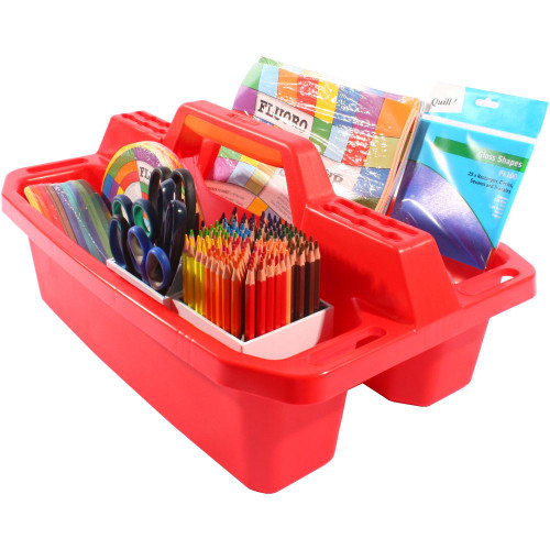 Brenex Plastic Storage Tote Tray Red 15kg Capacity 496x336x227mm