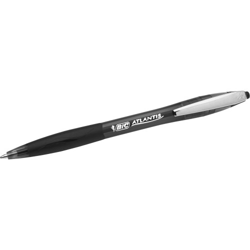 BIC ATLANTIS BALLPOINT PEN Retractable Black