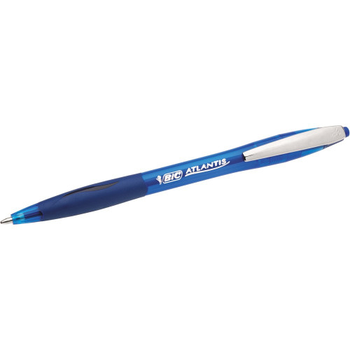 BIC ATLANTIS BALLPOINT PEN Retractable Blue