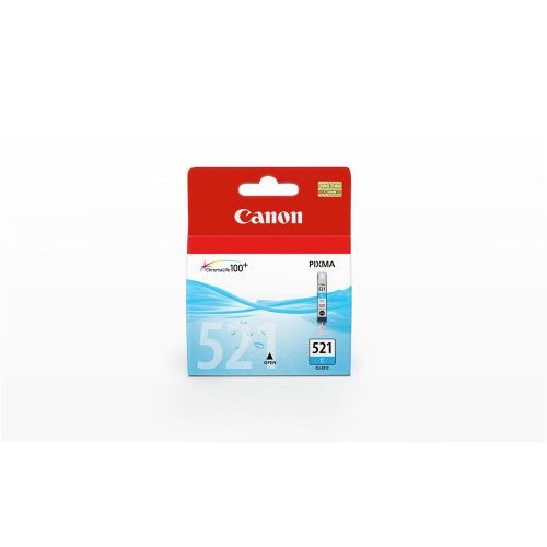 CANON CLI-521 ORIGINAL CYAN INK CARTRIDGE Suits Pixma IP3600 / 4600 / MP540 / 620 / 630 / 980