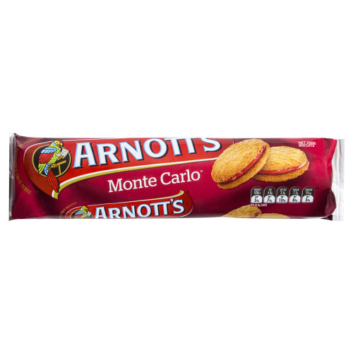 ARNOTTS BISCUITS MONTE CARLO ORIGINAL 250GM