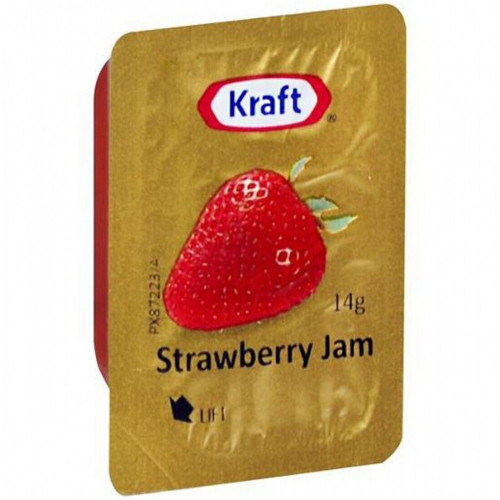 STRAWBERRY JAM 1 SERVE PORTION 75 X 14GM