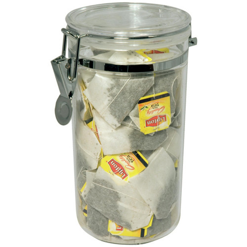 Connoisseur Storage Canisters Round Acrylic. Cap. 1.1L. D10 x 19cm, Each