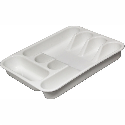Connoisseur Cutlery Tray L330 x d260 x h45mm 5 Compartment White, Each