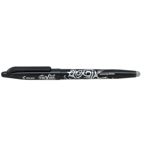 PILOT FRIXION BALL GEL PEN Erasable Fine 07mm Black 622701