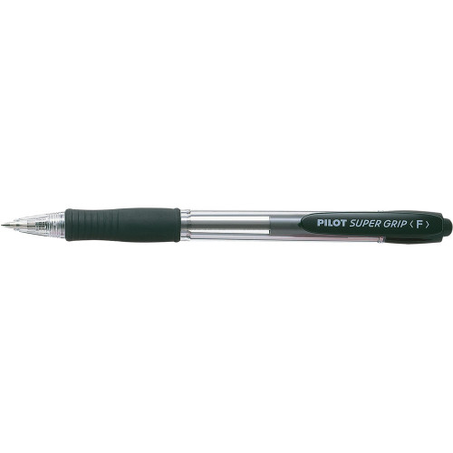 PILOT BPGP-10R SUPERGRIP RETRACTABLE BALLPOINT PEN Fine Black, Each