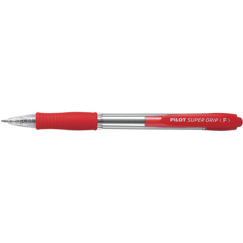 PILOT SUPERGRIP F/P RED RECTRACTABLE 623132