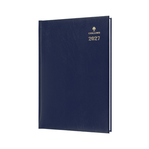COLLINS STERLING SERIES DIARIES #344 A4 Week To Opening 1Hr Appoint. 8am-7pm Blue (Pre-Order Now for 2027) ** ETA 30/9/2026 **