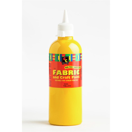 EC FABRIC AND CRAFT PAINT 500ml Yellow