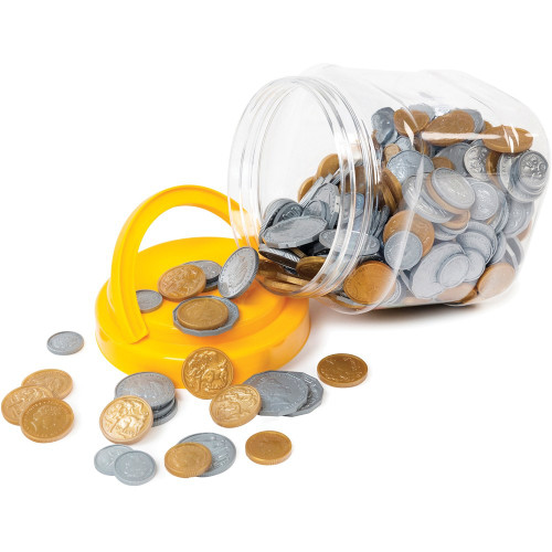 EDVANTAGE PLAY MONEY ENLARGED Life Like Australian Coins Pack of 106 *** While Stocks Last ***
