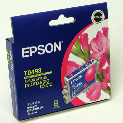 EPSON T0493 ORIGINAL MAGENTA INK CARTRIDGE Suits Stylus Photo R210/310/RX510/RX630