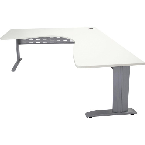 RAPID SPAN CORNER WORKSTATION W1800xD1200xH700 White/Silver