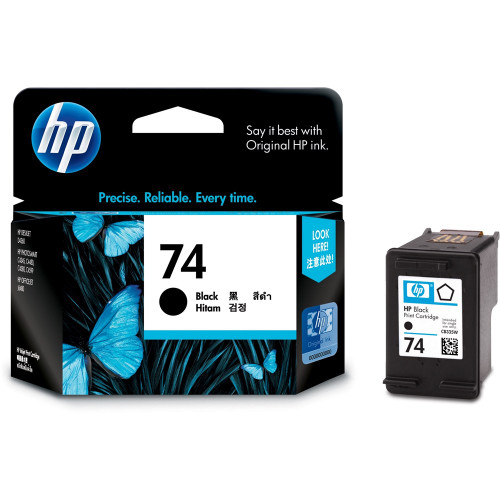 HP 74 BLACK ORIGINAL INK CARTRIDGE (CB335WA) Suits OfficeJet C4260 / 4280 / 4380 / 5700 / J5780 / 6480