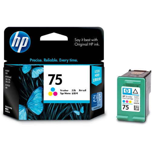 HP 75 TRI-COLOR ORIGINAL INK CARTRIDGE (CB337WA) Suits OfficeJet 5700/5780