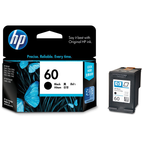 HP 60 ORIGINAL BLACK INK CARTRIDGE Suits D2560 / F4280