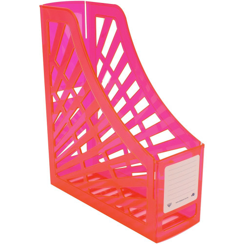 ITALPLAST Magazine Holder - Neon Red, Each