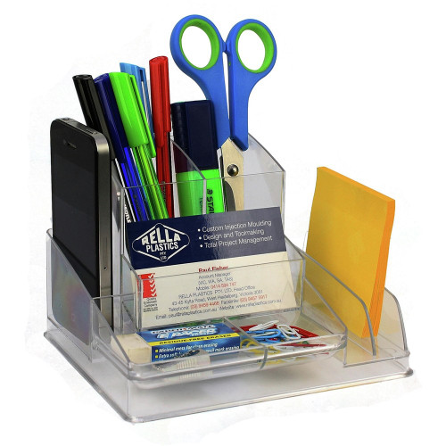 ITALPLAST Desk Organiser - Clear, Each