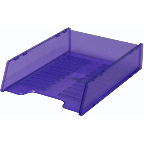 ITALPLAST A4 "Multi Fit" Document Tray - Tinted Purple, Each