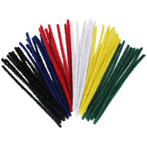 JASART PIPE CLEANERS Cotton Asstd Colours 15cm, Pk1000