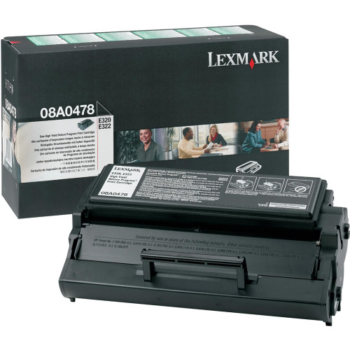 LEXMARK 08A0478 ORIGINAL RETURN PROGRAM TONER CARTRIDGE 6K Suits E320/322/323