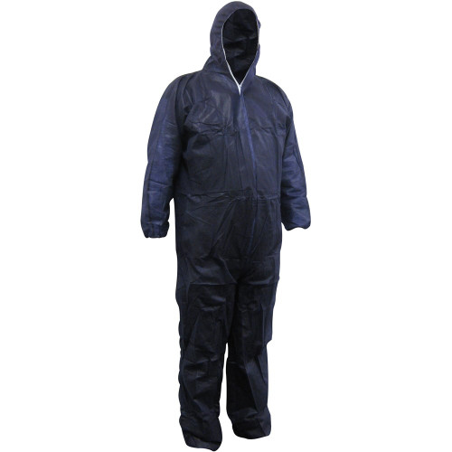 Maxisafe Disposable Coveralls Polypropylene Washable Blue Medium