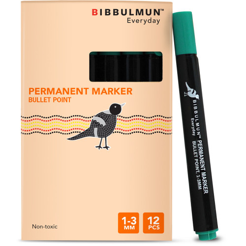 BIBBULMUN PERMANENT MARKER Bullet Green