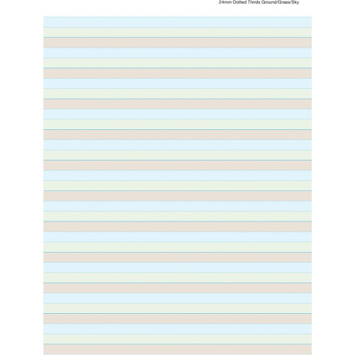 WRITER PREMIUM RULED PAD A4 50 sheet Ground/Grass/Sky 24mm Dotted Thirds
