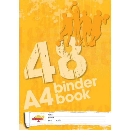 OFFICE CHOICE BINDER BOOK A4 48pg 7 Hole ** While Stocks Last **